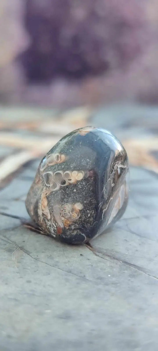 Agate Turitelle d’Uruguay pierre roulée Grade A++++ Agate Turitelle pierre roulée