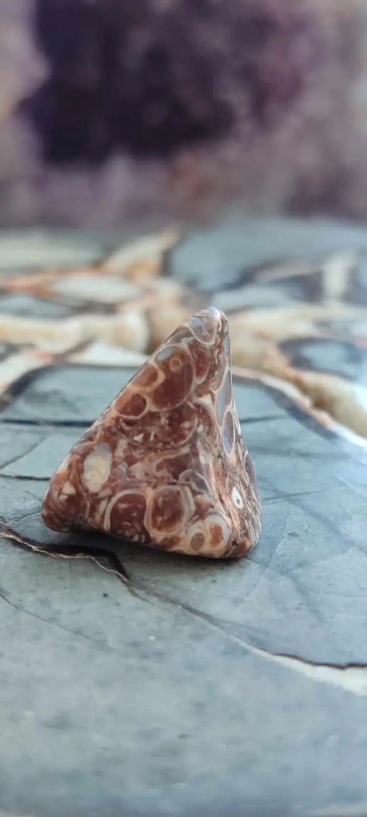 Chargez l&#39;image dans la visionneuse de la galerie, Agate Turitelle d’Uruguay pierre roulée Grade A++++ Agate Turitelle pierre roulée
