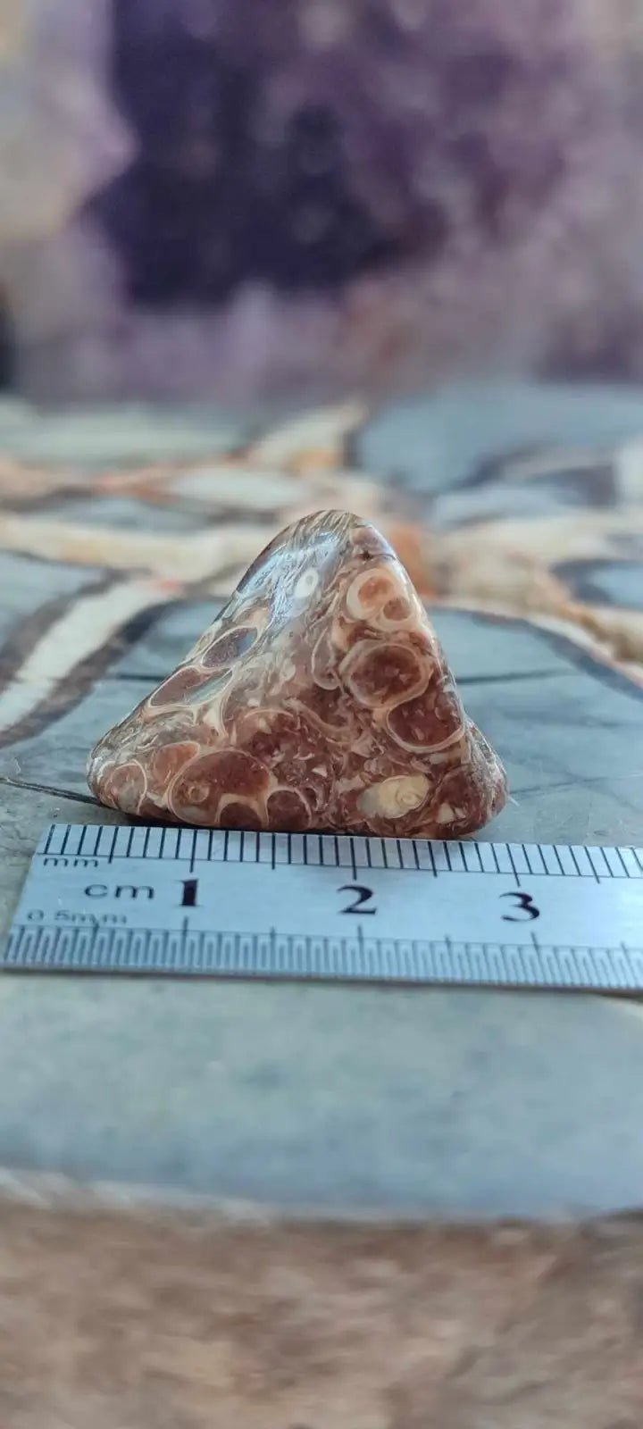 Chargez l&#39;image dans la visionneuse de la galerie, Agate Turitelle d’Uruguay pierre roulée Grade A++++ Agate Turitelle pierre roulée
