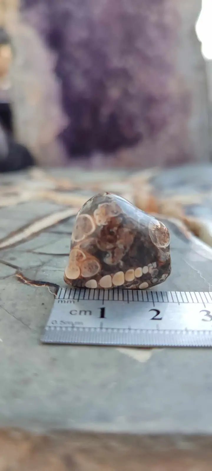 Chargez l&#39;image dans la visionneuse de la galerie, Agate Turitelle d’Uruguay pierre roulée Grade A++++ Agate Turitelle pierre roulée
