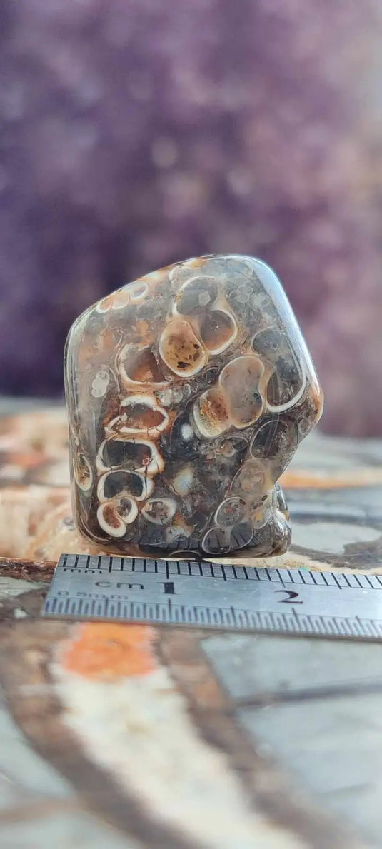 Agate Turitelle d’Uruguay pierre roulée Grade A++++ Agate Turitelle pierre roulée