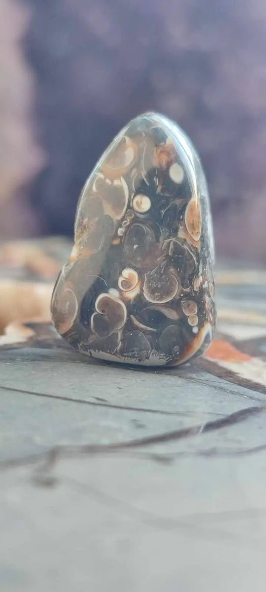 Agate Turitelle d’Uruguay pierre roulée Grade A++++ Agate Turitelle pierre roulée