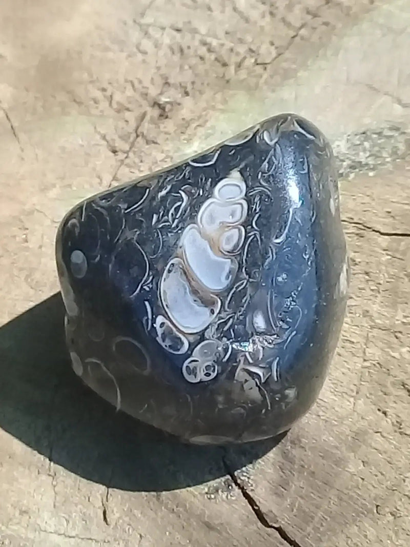 Chargez l&#39;image dans la visionneuse de la galerie, Agate Turitelle d’Uruguay pierre roulée Grade A++++ Agate Turitelle pierre roulée
