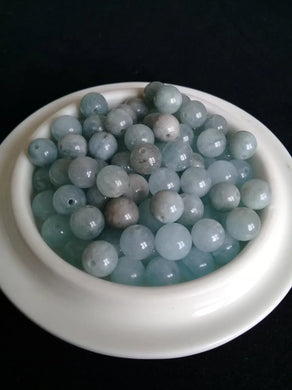Aigue-Marine du Brésil perle Grade A++++ Prix perle à l’unité Diamètre 8mm Aigue-Marine perles 8mm