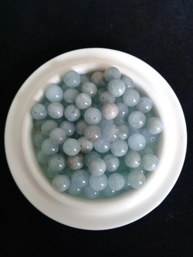 Load image into Gallery viewer, Aigue-Marine du Brésil perle Grade A++++ Prix perle à l’unité Diamètre 8mm Aigue-Marine perles 8mm
