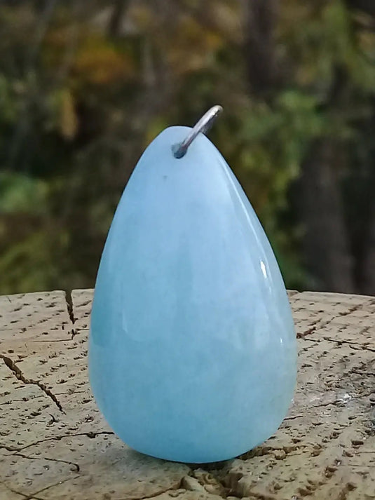 Aigue marine pendentif Grade A ++++(Fourni avec cordon) Aigue-Marine pendentif