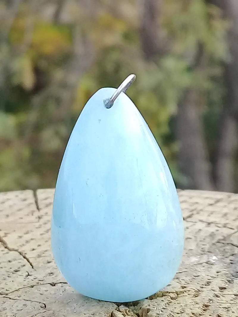 Load image into Gallery viewer, Aigue marine pendentif Grade A ++++(Fourni avec cordon) Aigue-Marine pendentif
