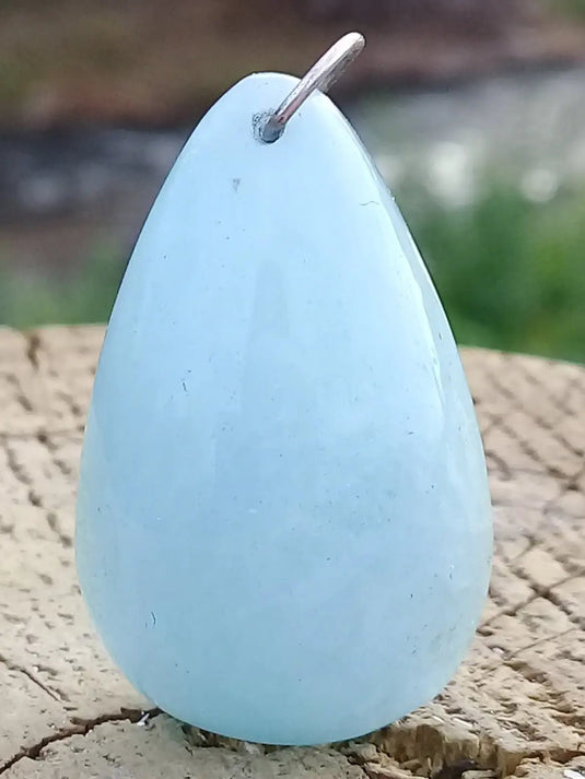 Aigue marine pendentif Grade A ++++(Fourni avec cordon) Aigue-Marine pendentif