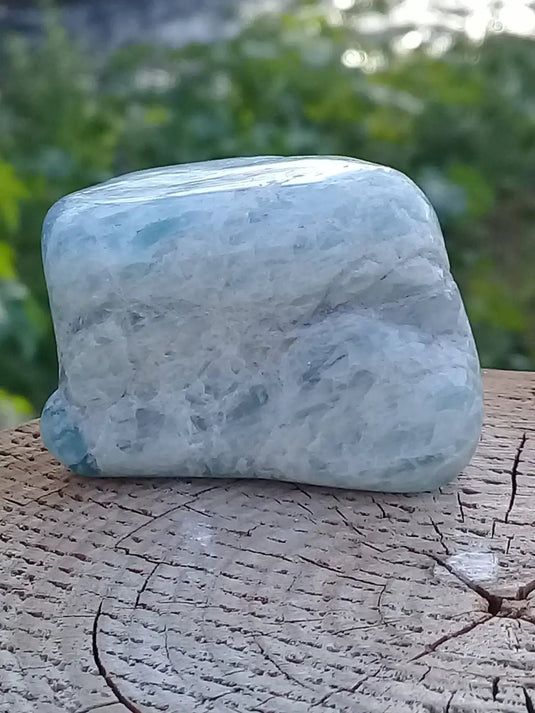 Aigue marine pierre roulée Grade A ++++ Aigue-Marine pierre roulée