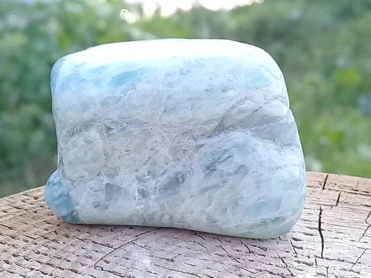 Aigue marine pierre roulée Grade A ++++ Aigue-Marine pierre roulée