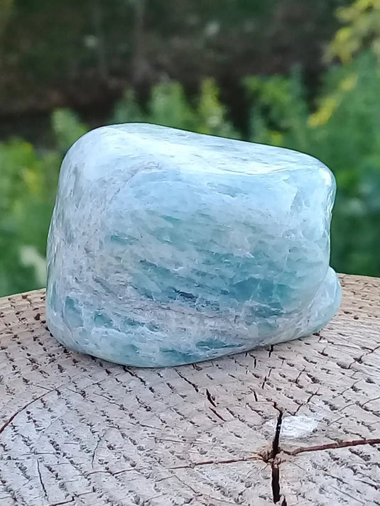 Aigue marine pierre roulée Grade A ++++ Aigue-Marine pierre roulée