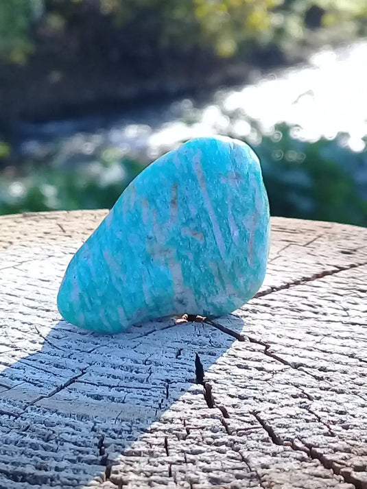 Amazonite du Brésil pierre roulée Grade A++++ Amazonite du Brésil pierre roulée