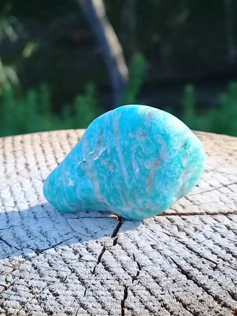 Load image into Gallery viewer, Amazonite du Brésil pierre roulée Grade A++++ Amazonite du Brésil pierre roulée
