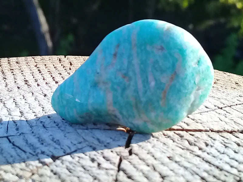 Load image into Gallery viewer, Amazonite du Brésil pierre roulée Grade A++++ Amazonite du Brésil pierre roulée
