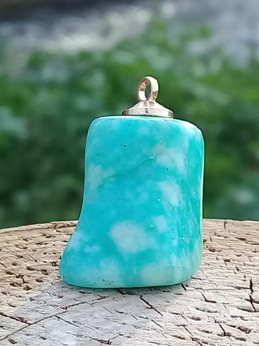 Amazonite du Canada pendentif Grade A++++ Fourni avec son cordon Amazonite du Canada pendentif
