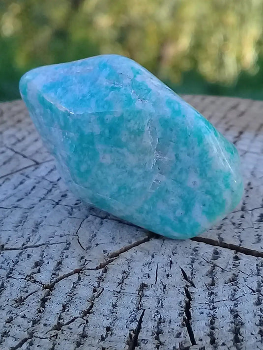 Amazonite du Canada pierre roulée Grade A++++ Amazonite du Canada pierre roulée