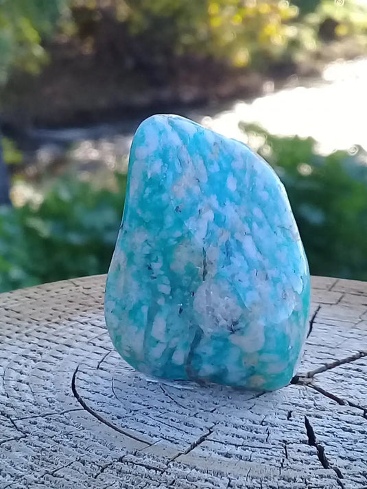 Amazonite du Canada pierre roulée Grade A++++ Amazonite du Canada pierre roulée