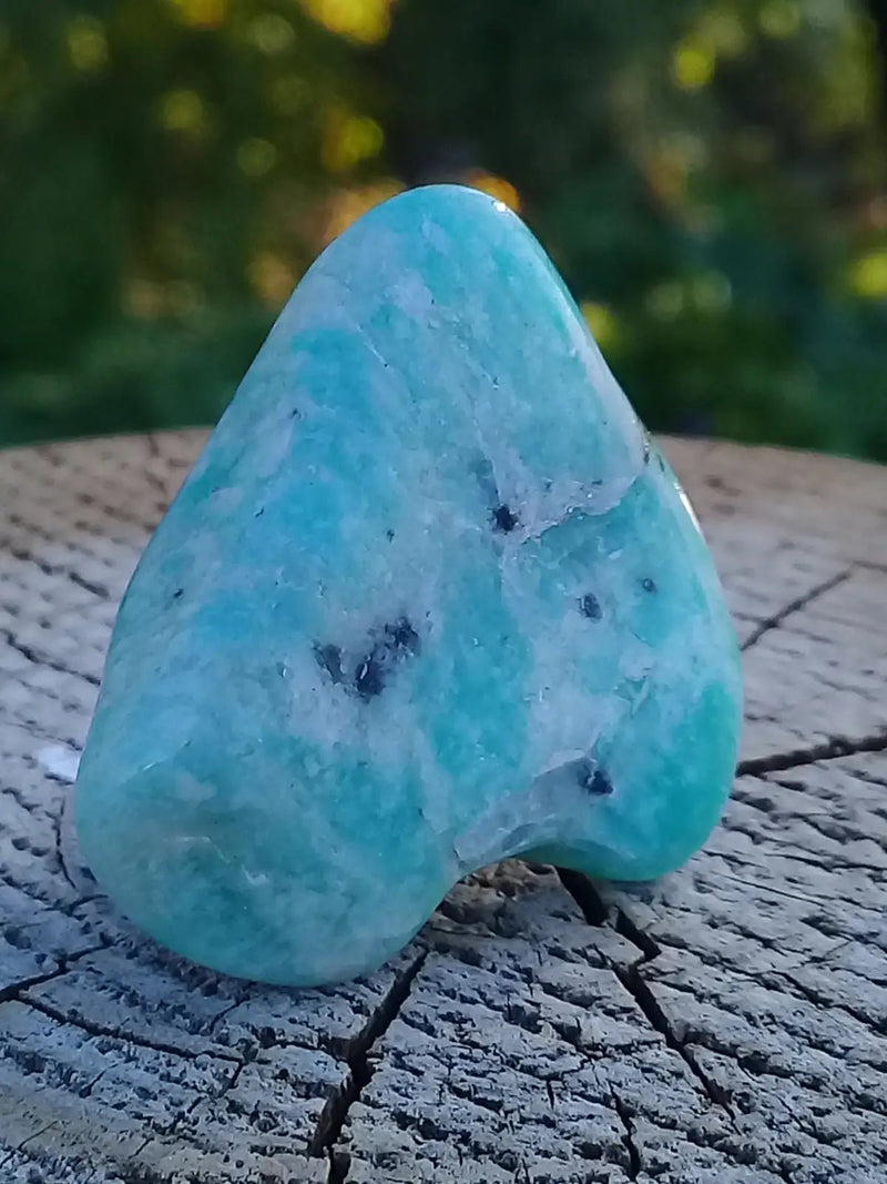 Load image into Gallery viewer, Amazonite du Canada pierre roulée Grade A++++ Amazonite du Canada pierre roulée
