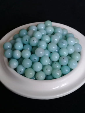 Amazonite du Pérou perle Grade A++++ Prix perle à l’unité Amazonite du Pérou perles 8mm Dans la besace du p'tit Poucet Diamètre 8mm  