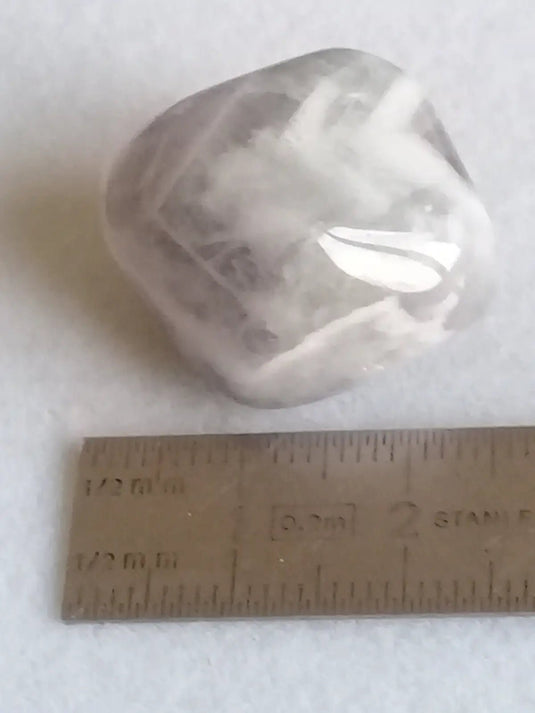 Amegreen ou Prasiolite Améthsye pierre roulée Grade A ++++ Amegreen ou Prasiolite Améthyste