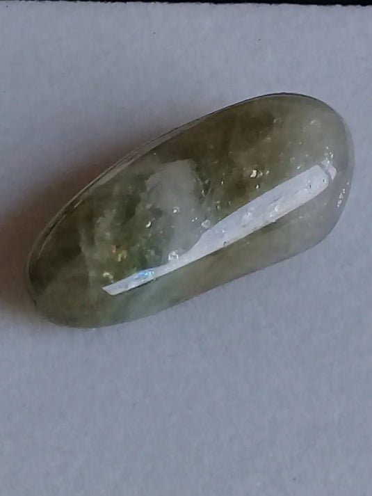 Amegreen ou Prasiolite Améthyste pierre roulée Grade A ++++ Amegreen ou Prasiolite Améthyste