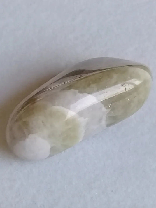 Amegreen ou Prasiolite Améthyste pierre roulée Grade A++++ Amegreen ou Prasiolite Améthyste