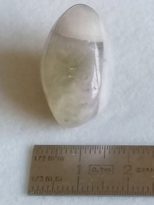 Amegreen ou Prasiolite Améthyste pierre roulée Grade A ++++ Amegreen ou Prasiolite Améthyste