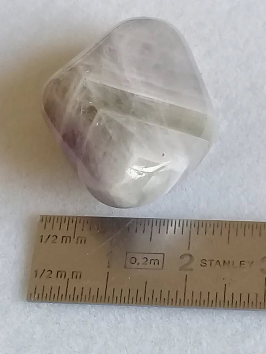 Amegreen ou Prasiolite Améthyste pierre roulée Grade A ++++ Amegreen ou Prasiolite Améthyste