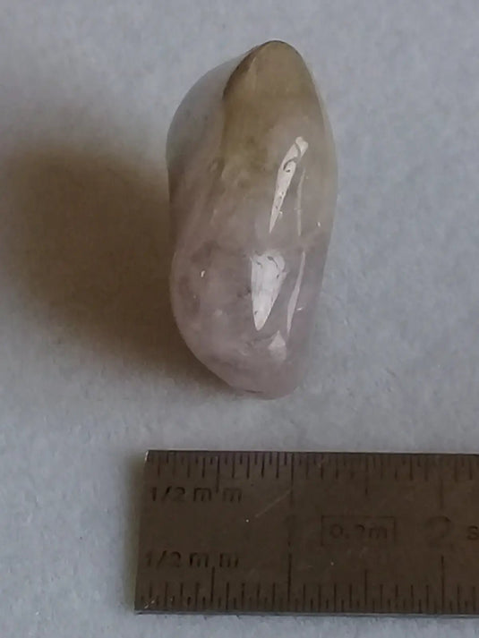 Amegreen ou Prasiolite Améthyste pierre roulée Grade A ++++ Amegreen ou Prasiolite Améthyste