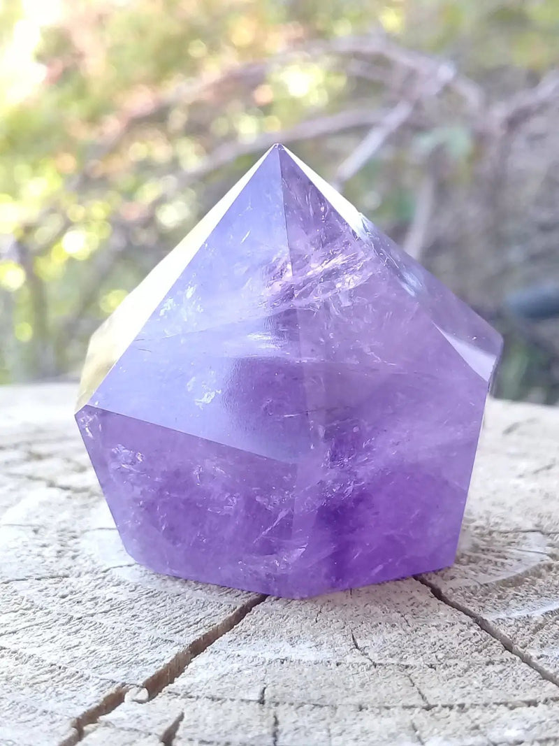 Load image into Gallery viewer, Améthyste du Brésil colonne Grade A ++++ Améthyste du Brésil colonne
