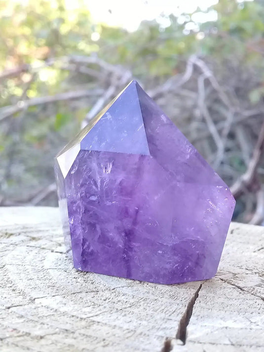 Améthyste du Brésil colonne Grade A ++++ Améthyste du Brésil colonne