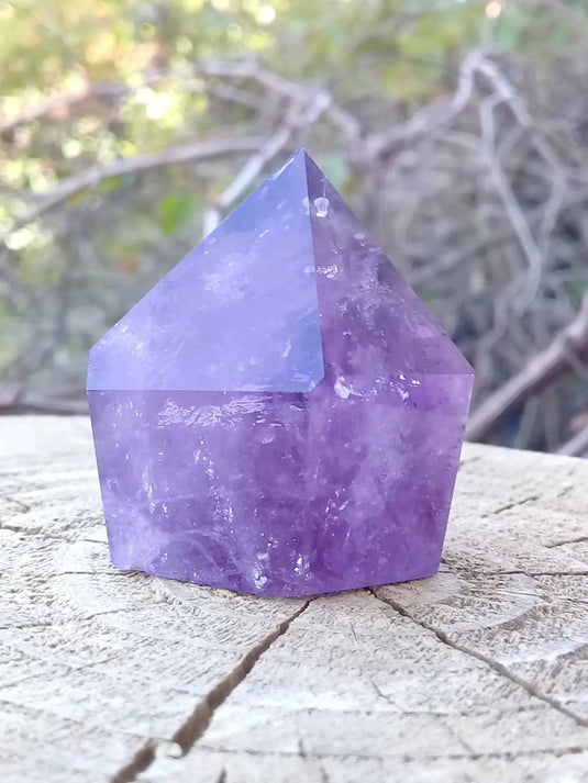 Améthyste du Brésil colonne Grade A ++++ Améthyste du Brésil colonne