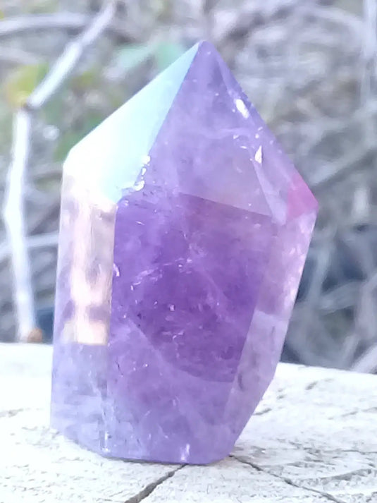 Améthyste du Brésil colonne Grade A ++++ Améthyste du Brésil colonne