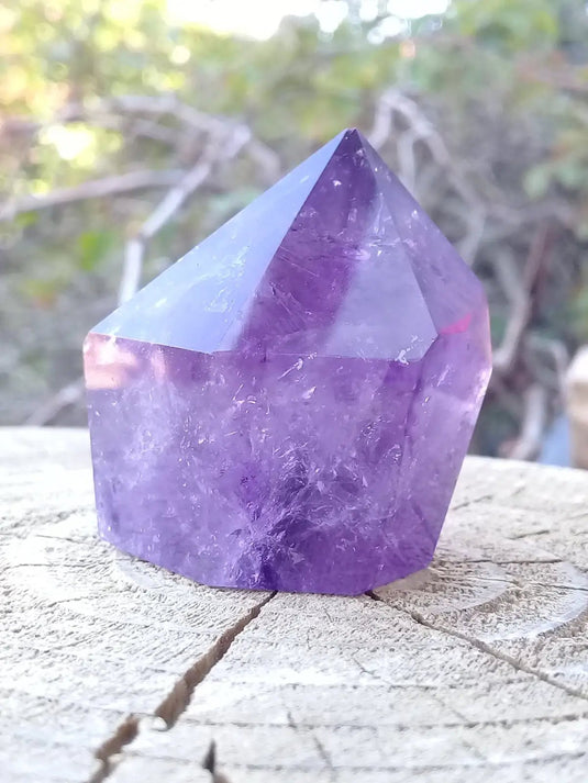 Améthyste du Brésil colonne Grade A ++++ Améthyste du Brésil colonne