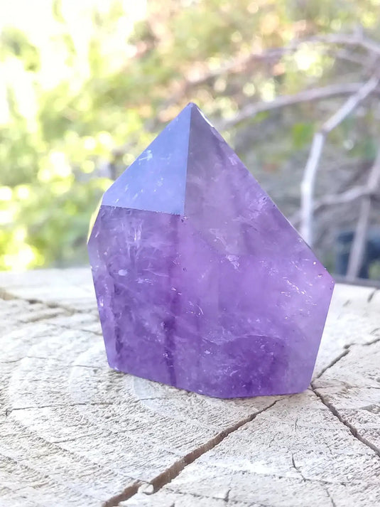 Améthyste du Brésil colonne Grade A ++++ Améthyste du Brésil colonne