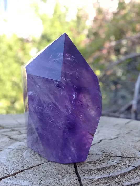 Améthyste du Brésil colonne Grade A ++++ Améthyste du Brésil colonne