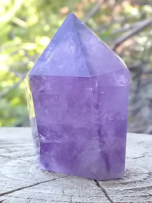 Améthyste du Brésil colonne Grade A ++++ Améthyste du Brésil colonne