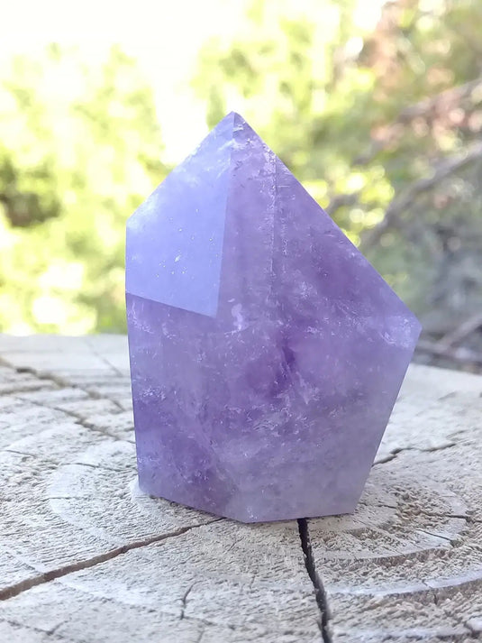 Améthyste du Brésil colonne Grade A ++++ Améthyste du Brésil colonne