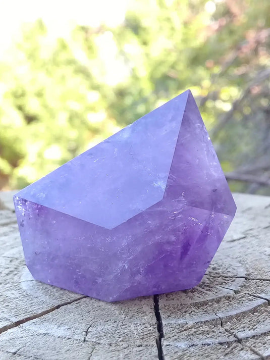 Améthyste du Brésil colonne Grade A ++++ Améthyste du Brésil colonne