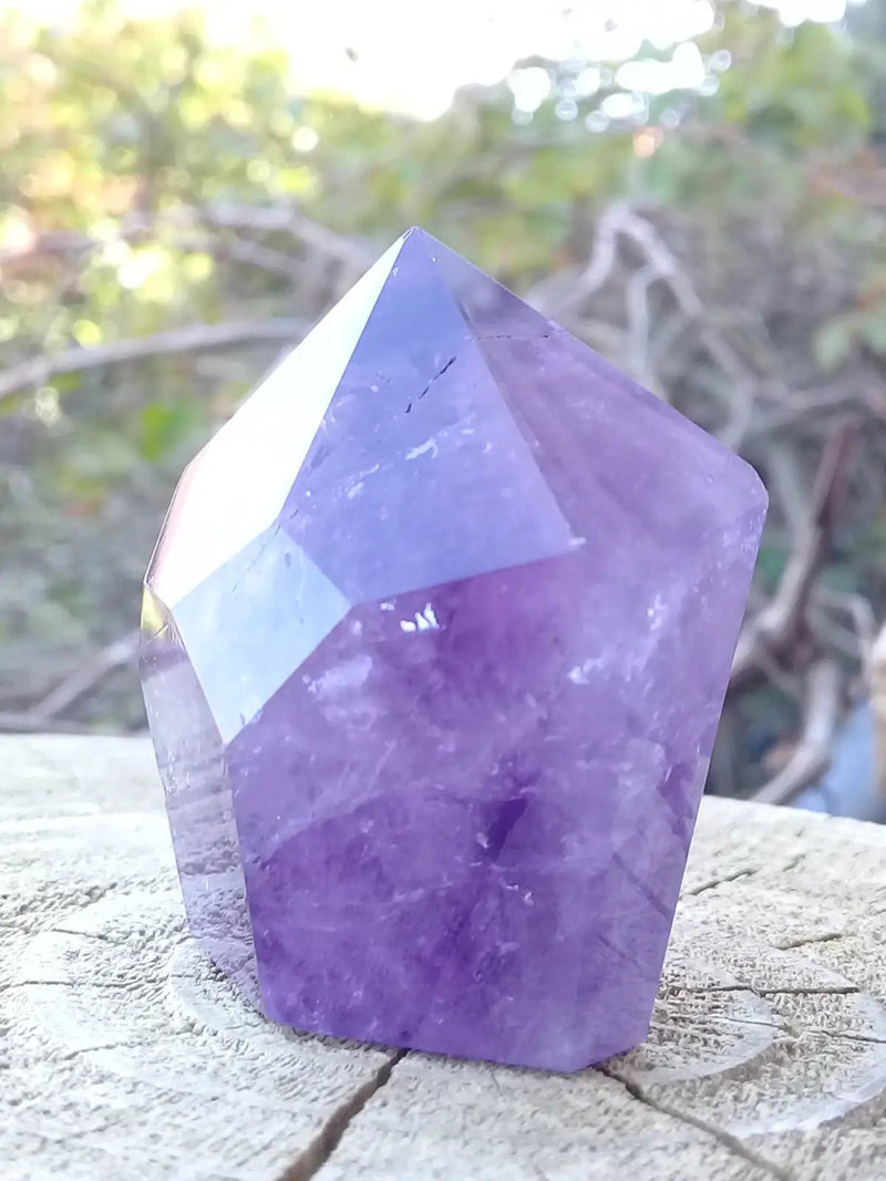 Load image into Gallery viewer, Améthyste du Brésil colonne Grade A ++++ Améthyste du Brésil colonne
