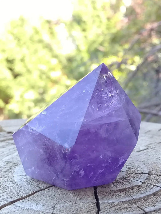 Améthyste du Brésil colonne Grade A ++++ Améthyste du Brésil colonne