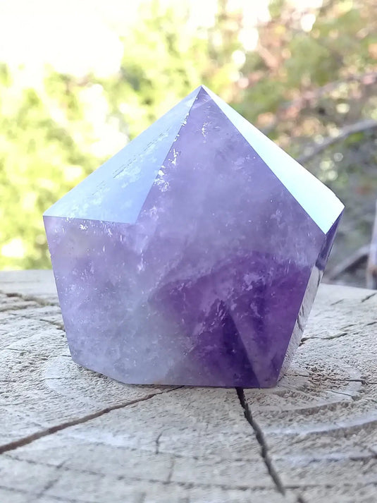 Améthyste du Brésil colonne Grade A ++++ Améthyste du Brésil colonne