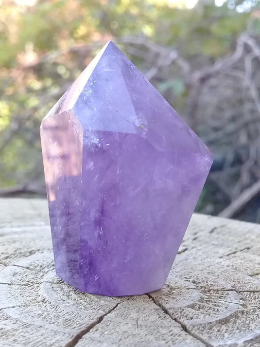 Améthyste du Brésil colonne Grade A ++++ Améthyste du Brésil colonne