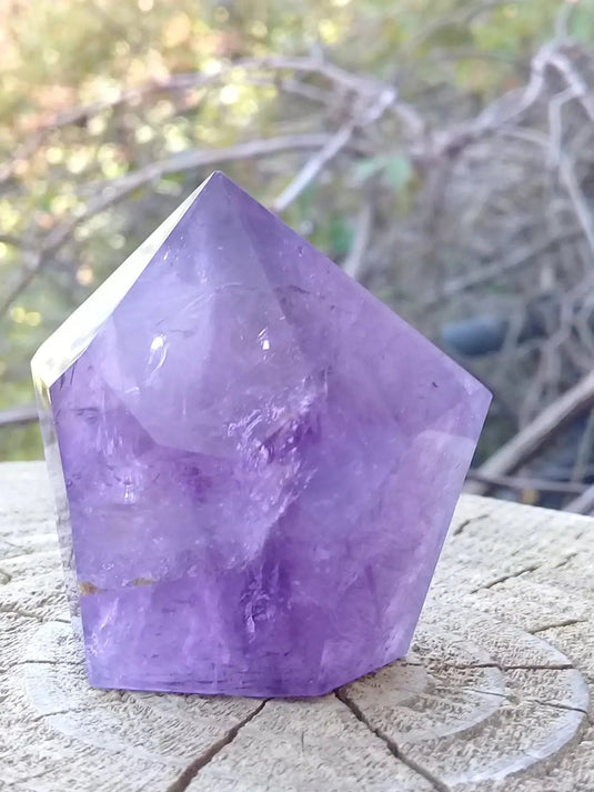 Améthyste du Brésil colonne Grade A ++++ Améthyste du Brésil colonne