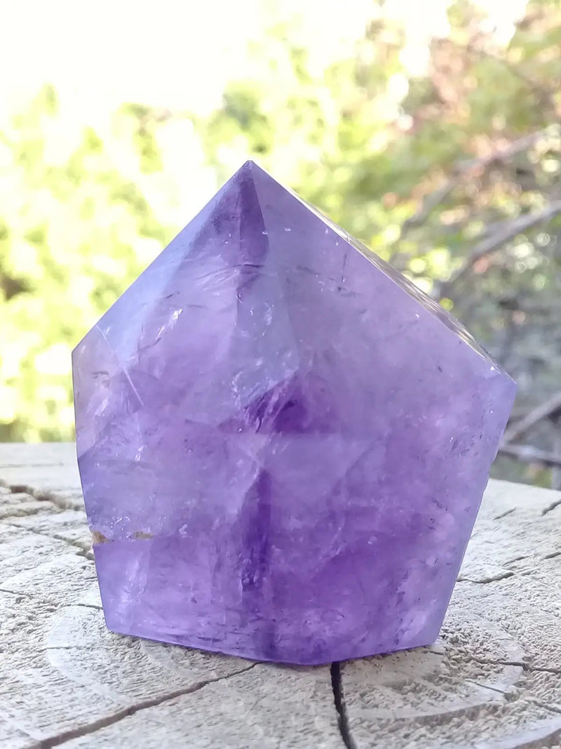 Load image into Gallery viewer, Améthyste du Brésil colonne Grade A ++++ Améthyste du Brésil colonne
