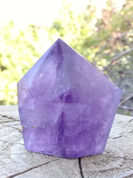 Améthyste du Brésil colonne Grade A ++++ Améthyste du Brésil colonne