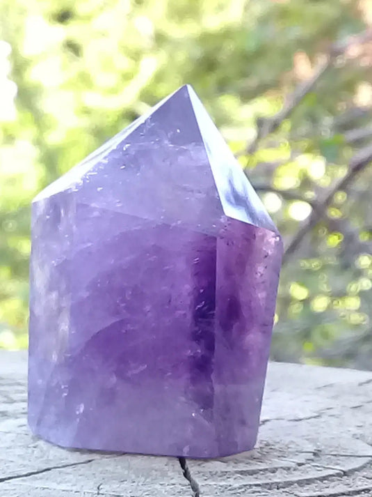 Améthyste du Brésil colonne Grade A ++++ Améthyste du Brésil colonne