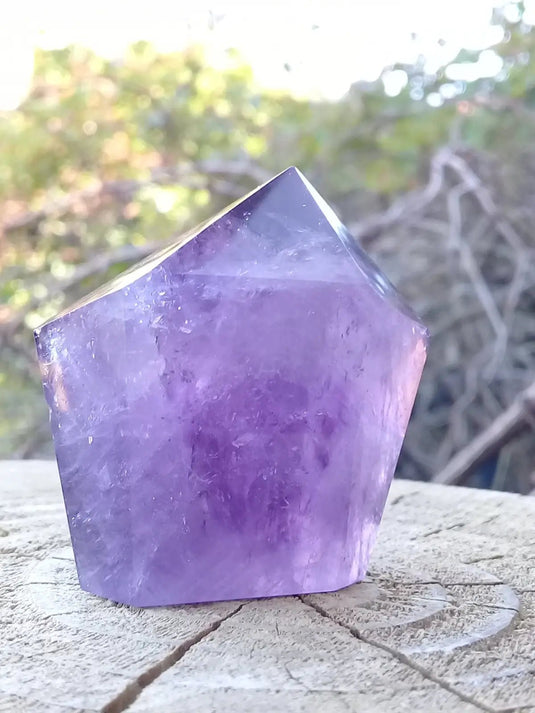 Améthyste du Brésil colonne Grade A ++++ Améthyste du Brésil colonne