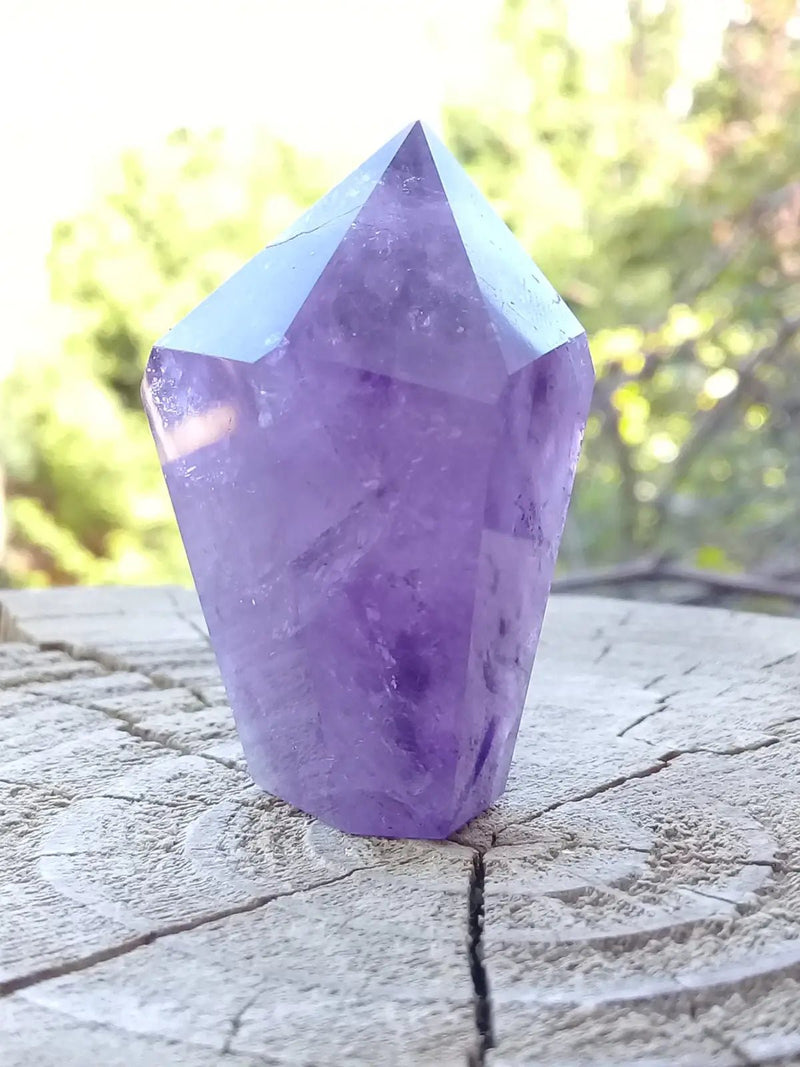 Load image into Gallery viewer, Améthyste du Brésil colonne Grade A ++++ Améthyste du Brésil colonne
