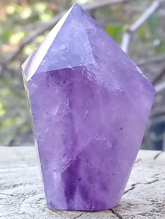 Améthyste du Brésil colonne Grade A ++++ Améthyste du Brésil colonne